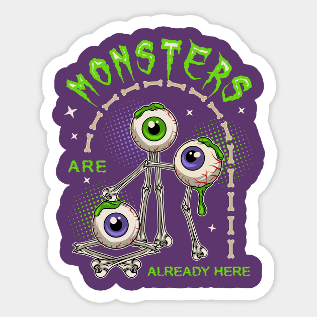 Eyeball Monsters Sticker by OA_Creation